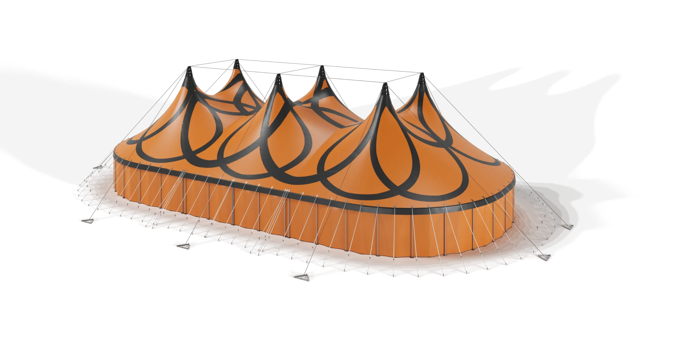 TopTents - BigTop - 22m - Colorado - Orange - Black