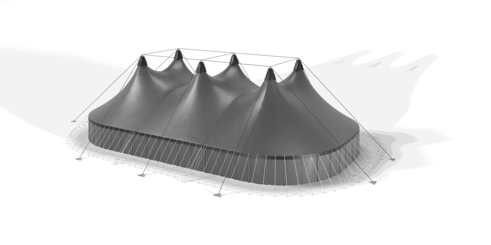 TopTents - BigTop - 32m Atlanta Grey