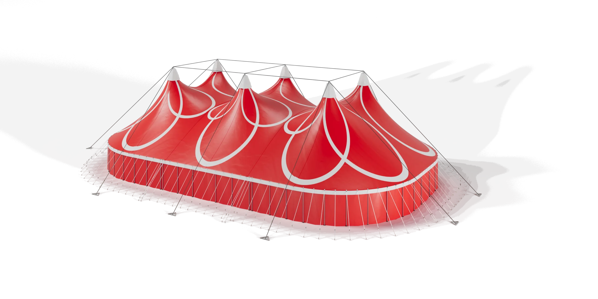 TopTents - BigTop - 32m Kansas Red White