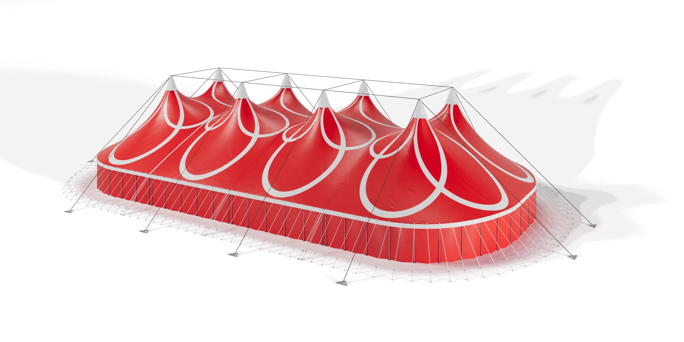 TopTents - BigTop - 36m Montana Red White