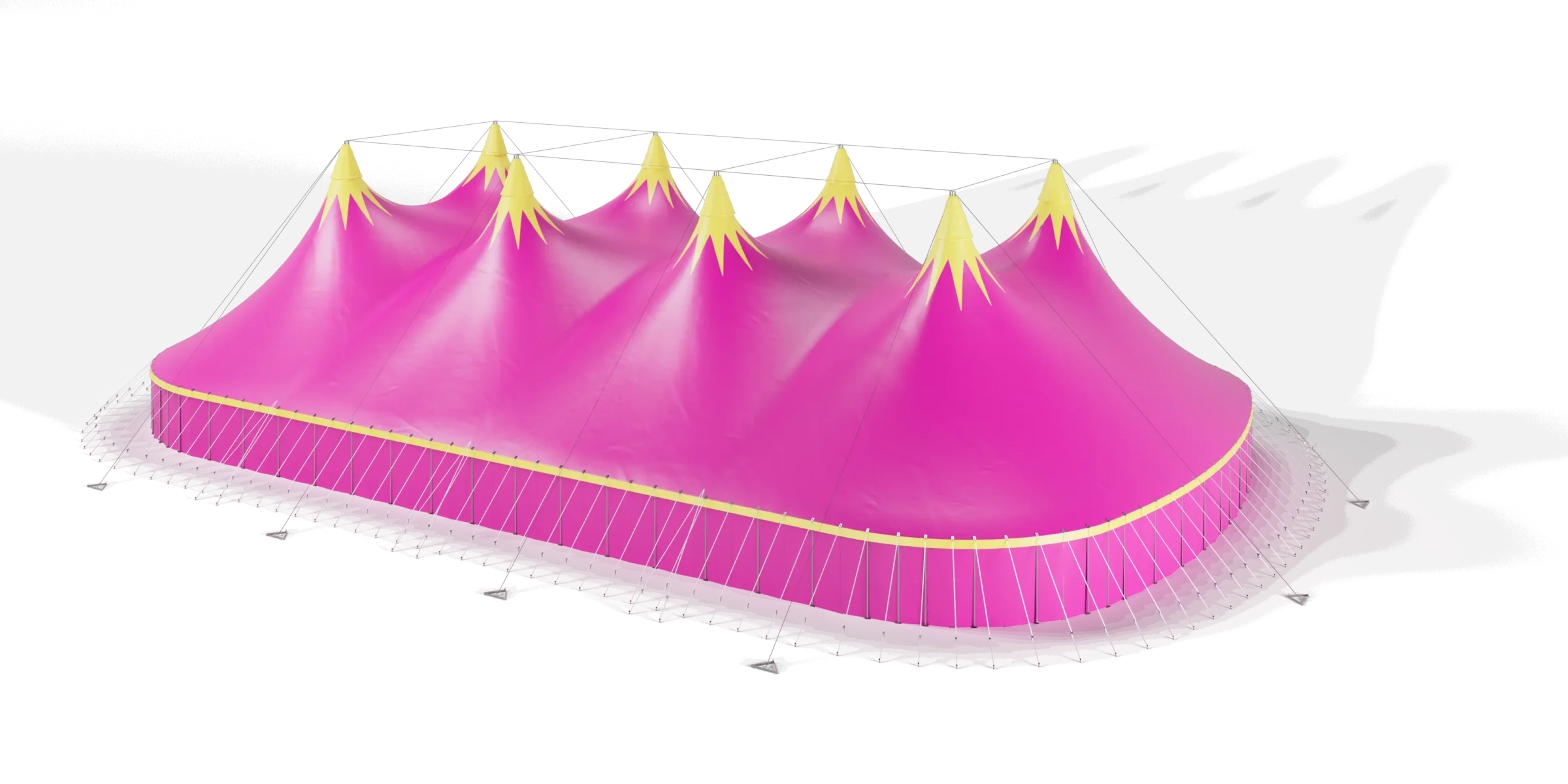TopTents - BigTop - 40m Phoenix Pink Yellow