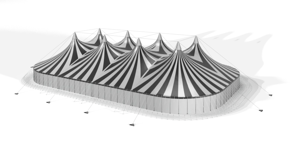 TopTents - BigTop - 45m Alaska Silver Black