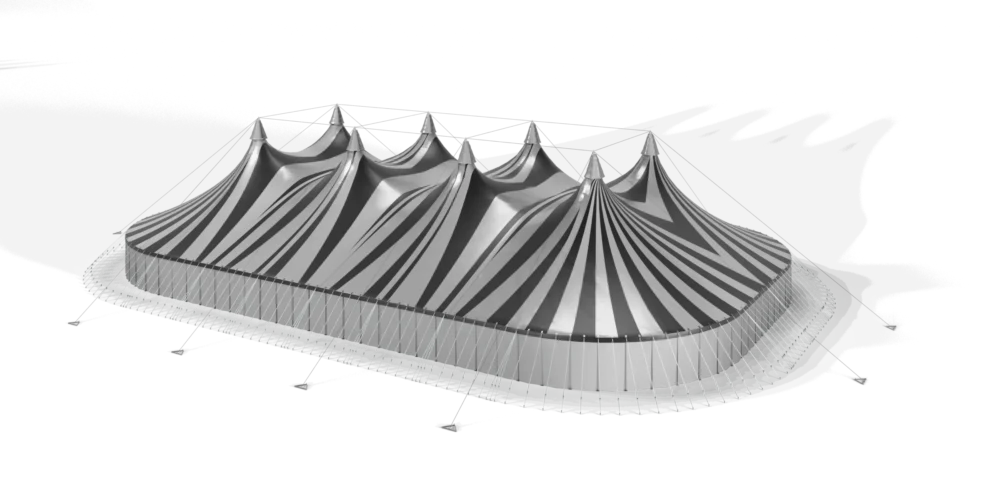 TopTents - BigTop - 45m Moonstar Silver Black