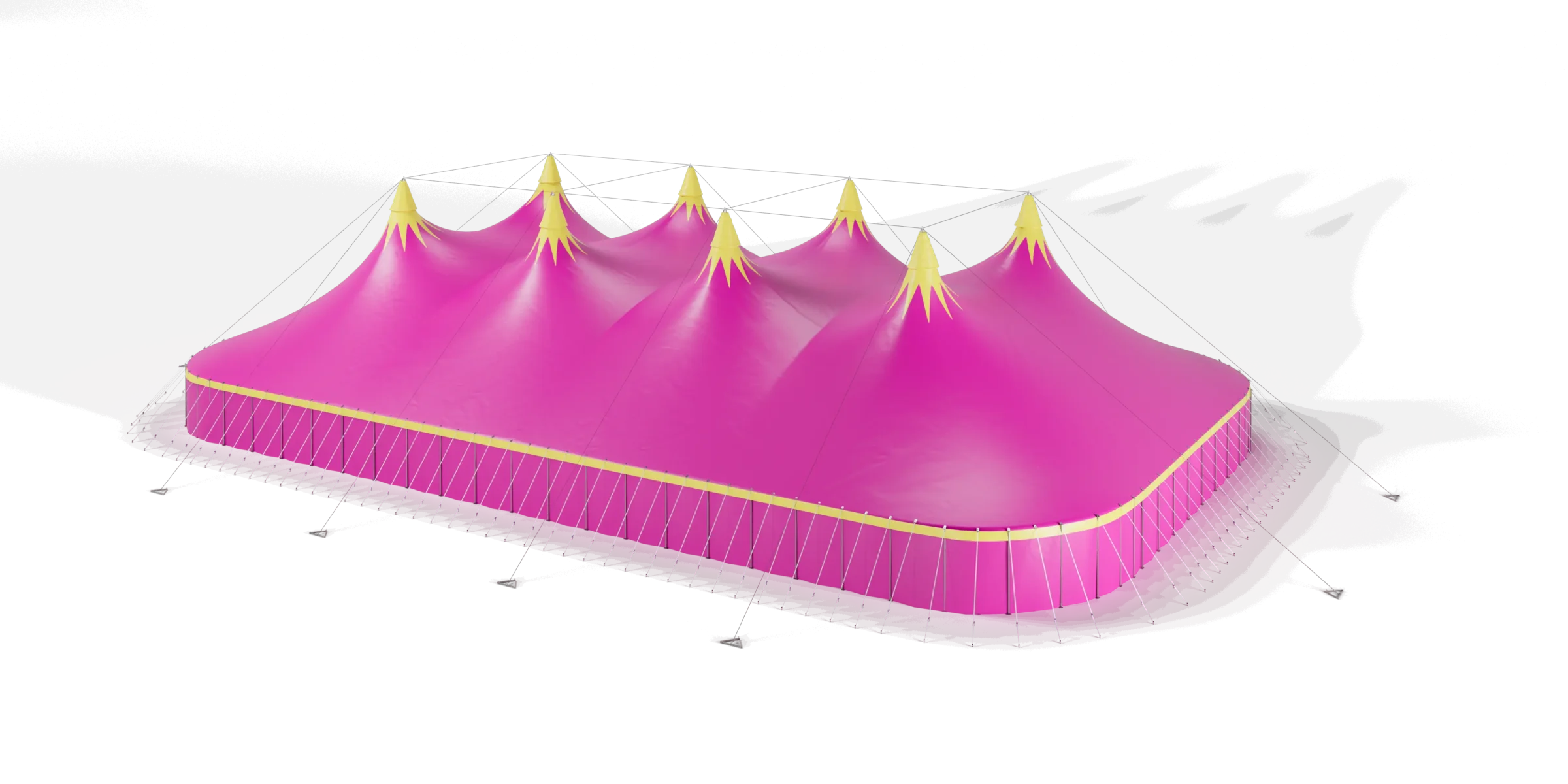 TopTents - BigTop - 45m Vegas Pink Yellow