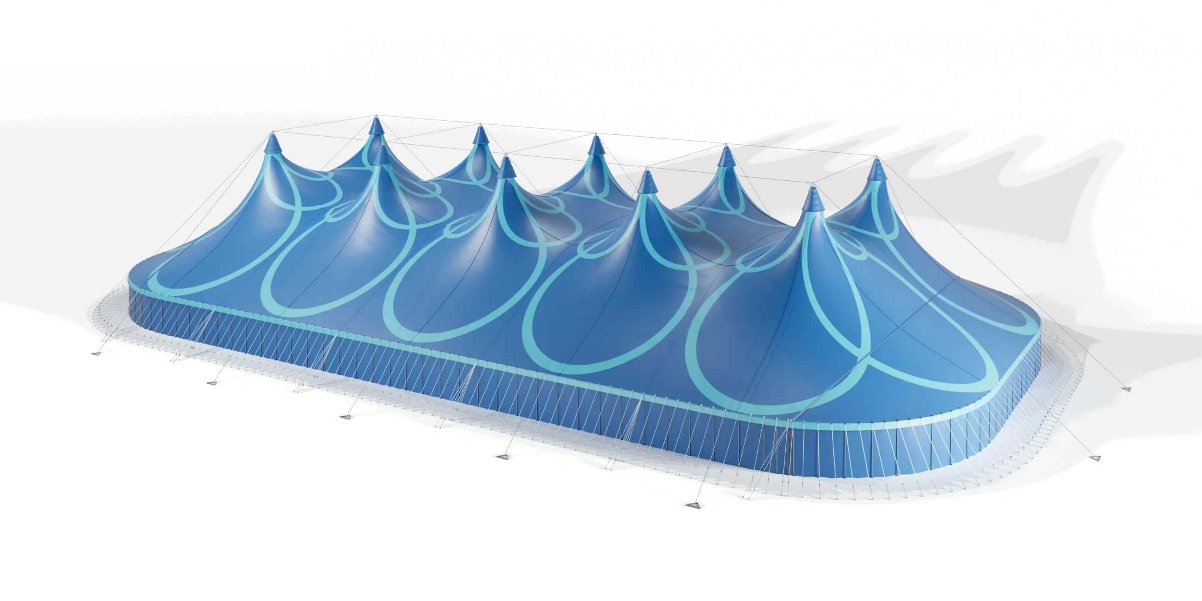 TopTents - BigTop - 60m Texas Bright Blue