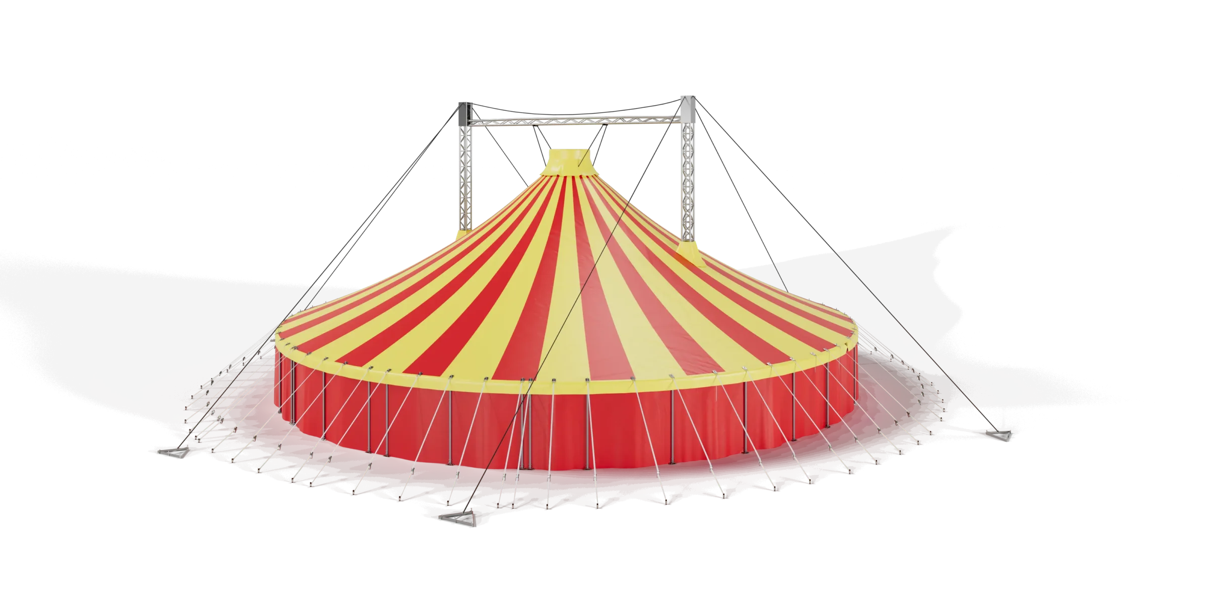 TopTents - Circus - 27m Red Yellow