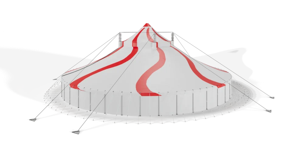 TopTents - Circus - 42m White Red