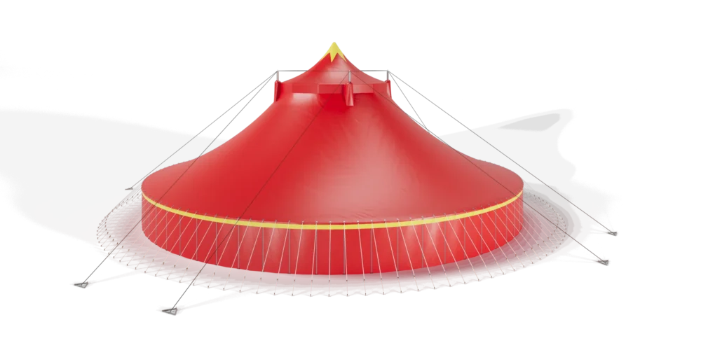 TopTents - Circus - 46m Red Yellow